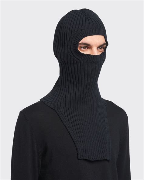 prada atemschutzmaske|Black Technical Fabric Ski Mask .